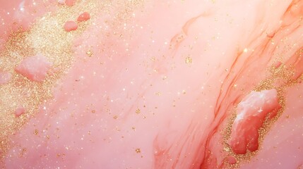Fototapeta premium Glitter festive pastel pink background with blurred sparkles, Christmas, birthday or holiday background