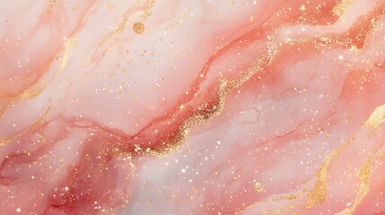 Glitter festive pastel pink background with blurred sparkles, Christmas, birthday or holiday background