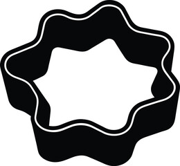 cookie cutter on white background.eps
