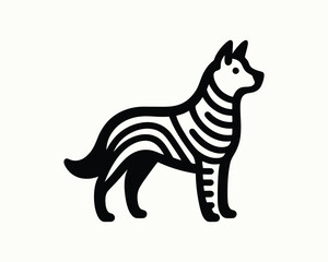 Obraz premium Stylish Dog Icon Logo for Modern Branding 