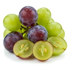 Obraz premium Fruits isolated on white or transparent png. suitable for design.