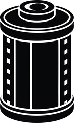 film canister on white background 