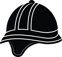 firefighter s helmet on white background 