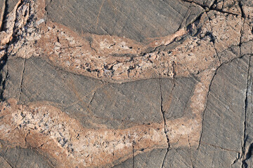 Smooth and rough rock