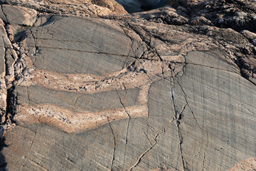 Smooth and rough rock