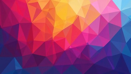 Obraz premium Abstract geometric shapes, vibrant color gradient repeat, line, background