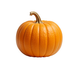 Obraz premium Radiant Orange Pumpkin Isolated on Pure White Background for Harvest Time