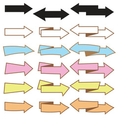 Set of cute arrow designs
