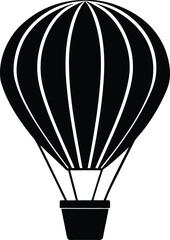 hot air balloon basket on white background.eps