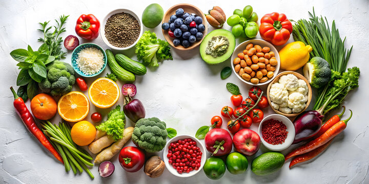 data analysis nutrition science colorful charts and diagrams