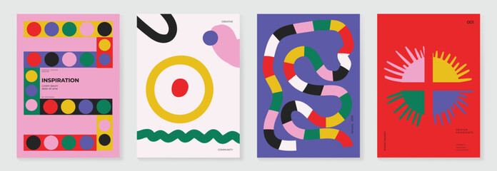 Kids and children cover design vector. Fun Childish hand drawn doodle design background. Playful poster  design for packaging, wallpaper and print.