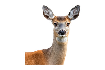 Fototapeta premium female roe deer isolated on transparent background