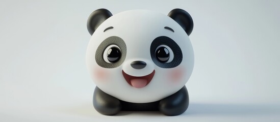 Adorable 3D Render of a Happy Panda Bear Cub