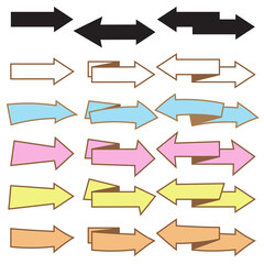 Set of cute arrow designs