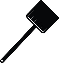 ice scraper on white background 