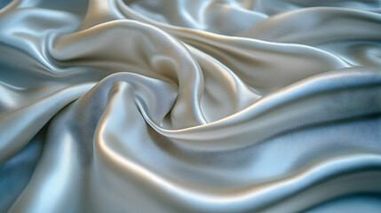 Fototapeta premium Elegant Draped Silk Fabric Texture Background Image