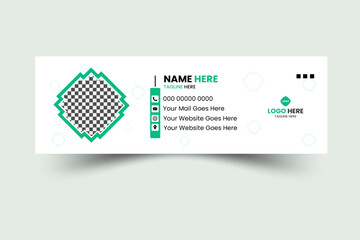 Corporate Email Signature Design Green Small