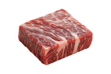 Piece of fresh meat isolated on transparent background