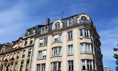 Obraz premium Altbaufassaden im Zentrum von Mulhouse