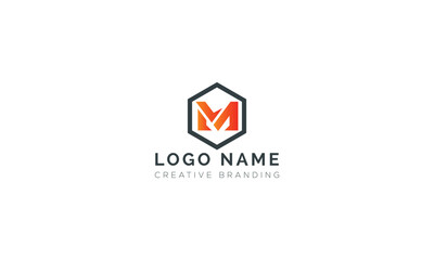 Minimalist M Logo for Branding and Identity.