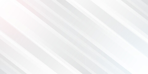 Obraz premium White abstract background with line pattern, banner design. Vector Eps10