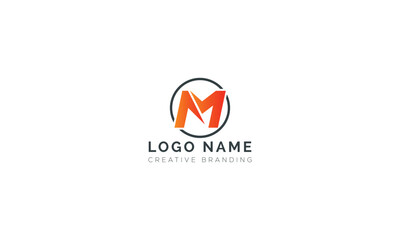Minimalist M Logo for Branding and Identity.