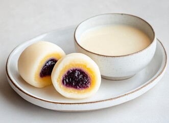 Mochi and Cream Dessert