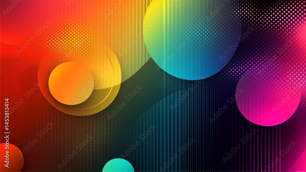 Aufkleber vibrant abstract background with smooth gradient transitions showcasing colors and shapes in a visua