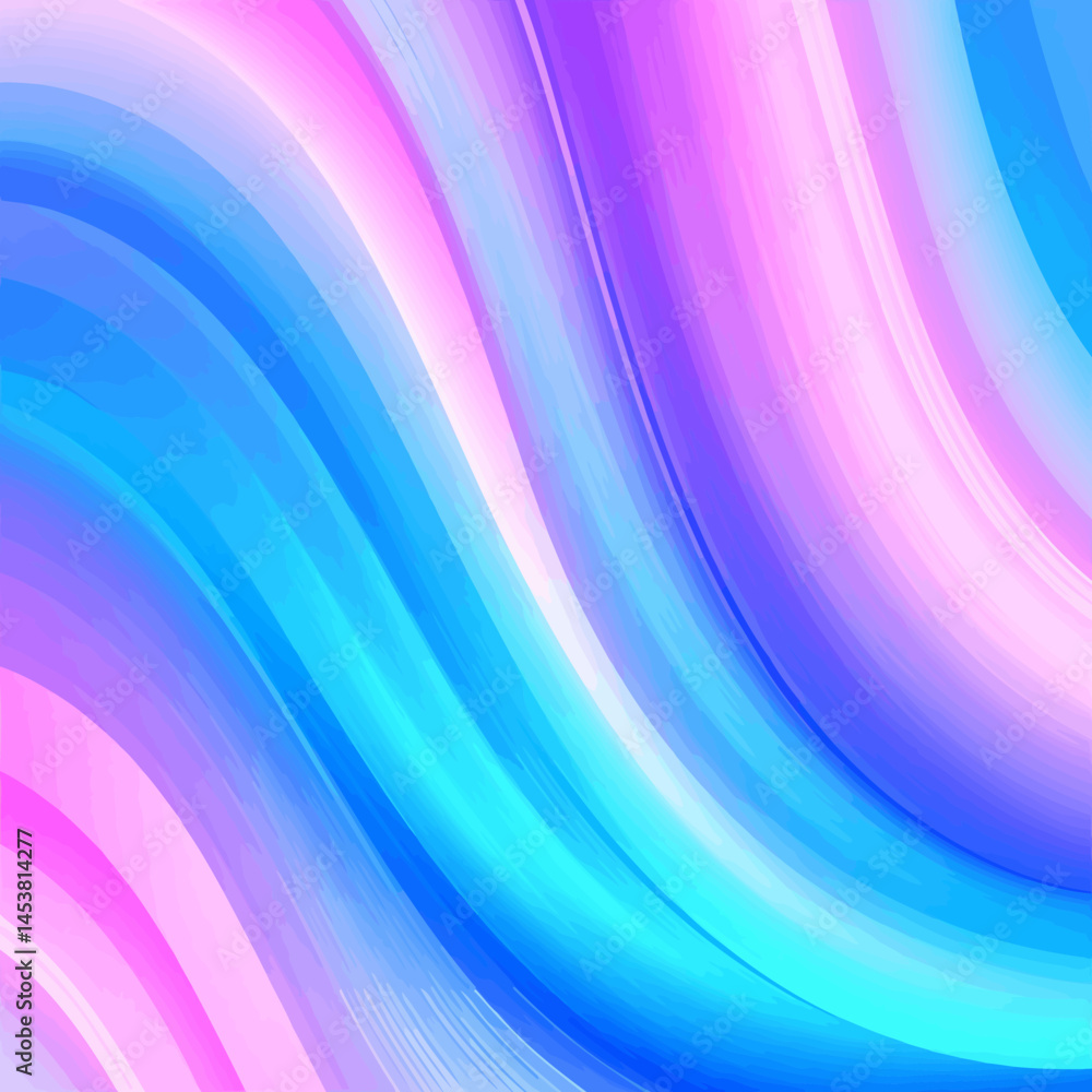 Poster abstract flowing lines in blue purple and pink creating a vibrant and modern background design perfe