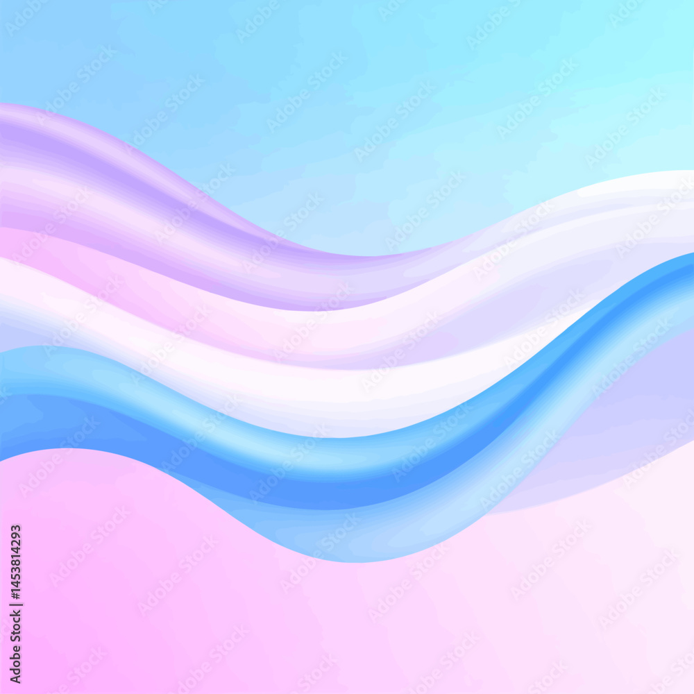 Poster abstract flowing wave background in pastel colors creating a smooth and elegant design for modern pr