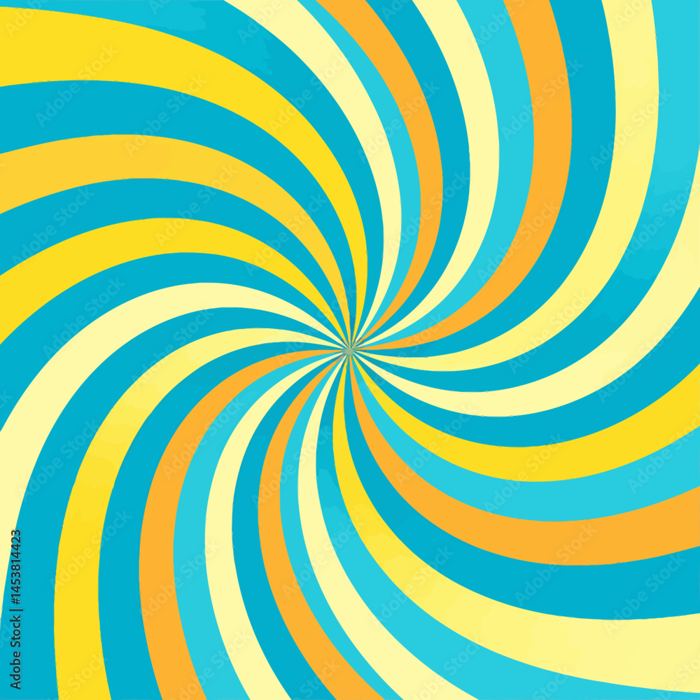 Poster abstract spiral background with vibrant colors creating a dynamic and eye catching design for creati