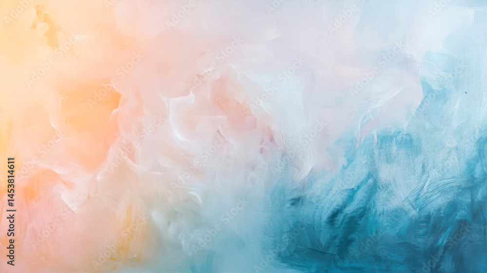 Aufkleber soft pastel gradients create an abstract composition that engages the viewer's imagination and emoti