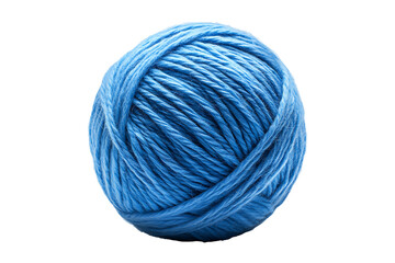 Knitting wool ball isolated on transparent background