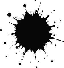 paint splatter brushstroke on white background  .eps