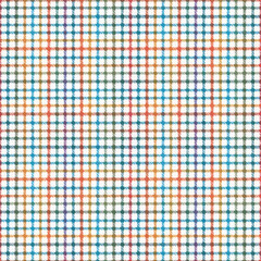 Colorful plaid fabric pattern featuring intricate weaving and a vibrant palette for textile designs and backgrounds