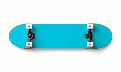 Vibrant Blue Skateboard Deck for Urban Outdoor Sports Enthusiasts