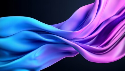 Obraz premium Abstract Purple and Blue Liquid Wave