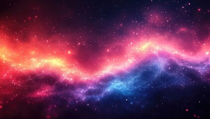 Fototapeta premium Abstract cosmic nebulae in vibrant hues.
