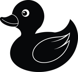 rubber duck on white background 