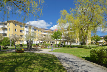 Apartment Block in summer, Stockholm in Sweden