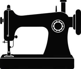 sewing machine on white background  .eps