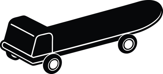 skateboard truck on white background  