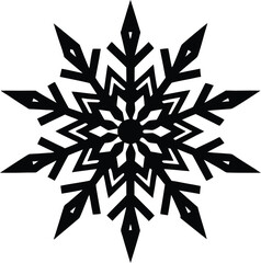 snowflake on white background  