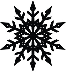 snowflake on white background  .eps