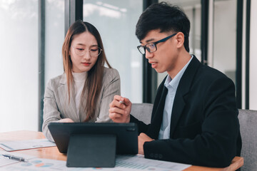 Business strategy meeting office space professional collaboration modern environment focused discussion growth insights