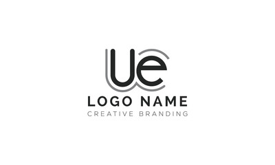 Minimalist UE Logo for Branding and Identity.