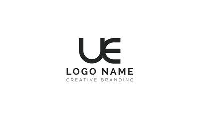 Minimalist UE Logo for Branding and Identity.