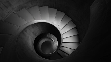 spiral staircase in the church
