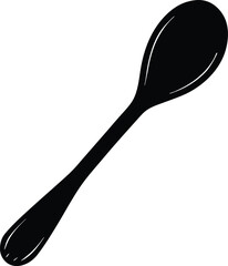 wooden spoon on white background  