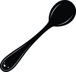 wooden spoon on white background  .eps